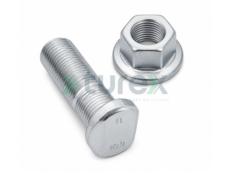 Wheel Stud with Nut (Front)