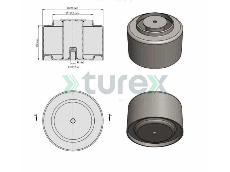 Air Spring Lower Piston