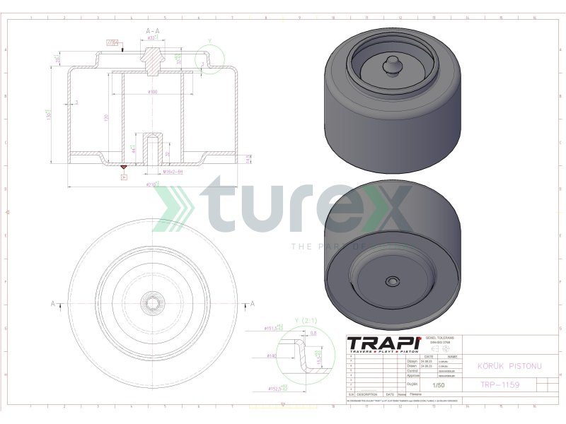 Daf Air Spring Lower Piston