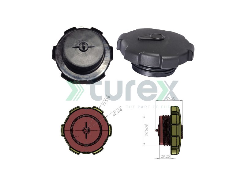 Diesel Tank Cover (80 Mm) Renault