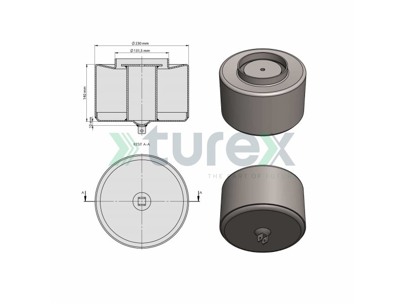 Volvo Air Spring Lower Piston