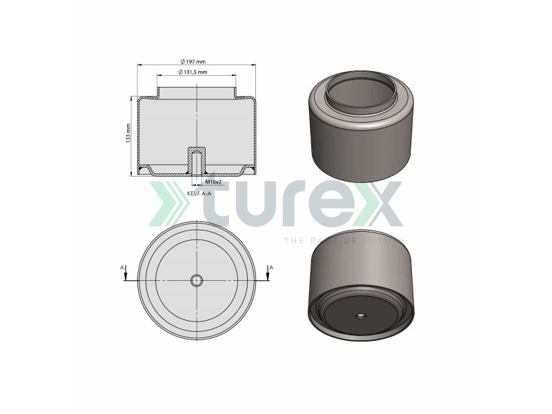Daf Air Spring Lower Piston