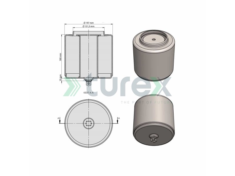 Air Spring Lower Piston