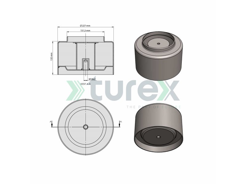 Daf Air Spring Lower Piston