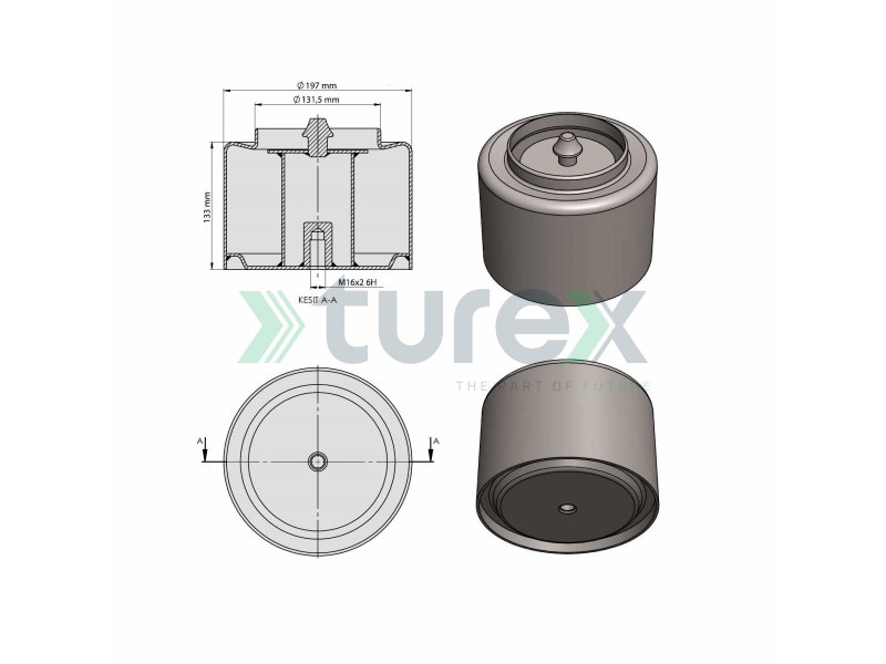 Daf Air Spring Lower Piston