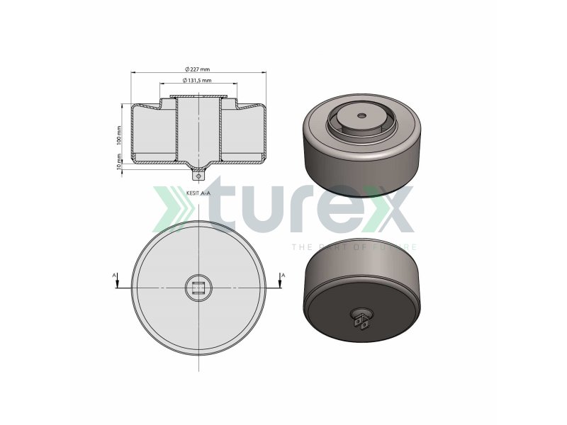 Volvo Air Spring Lower Piston