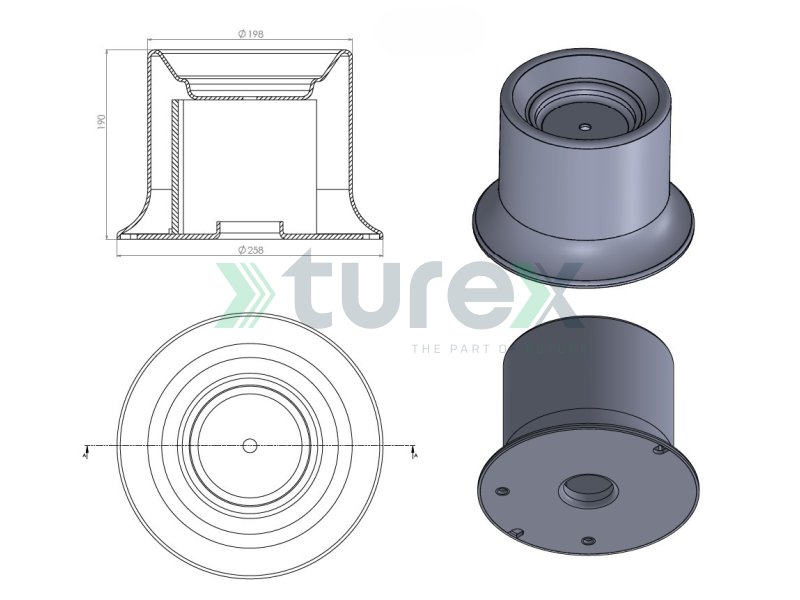 Air Spring Lower Piston