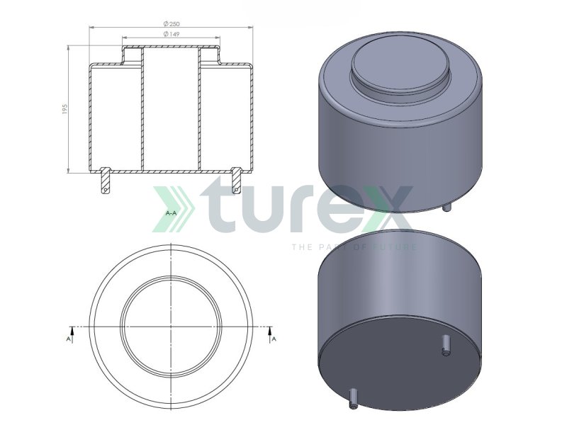 Scania Air Spring Lower Piston