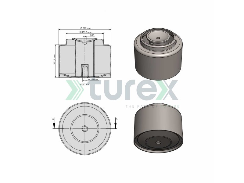 Daf Air Spring Piston