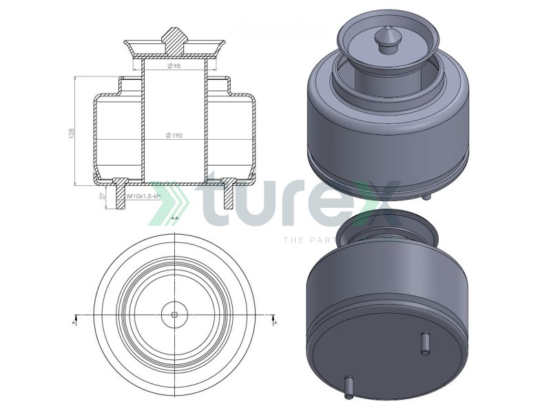 Air Spring Lower Piston