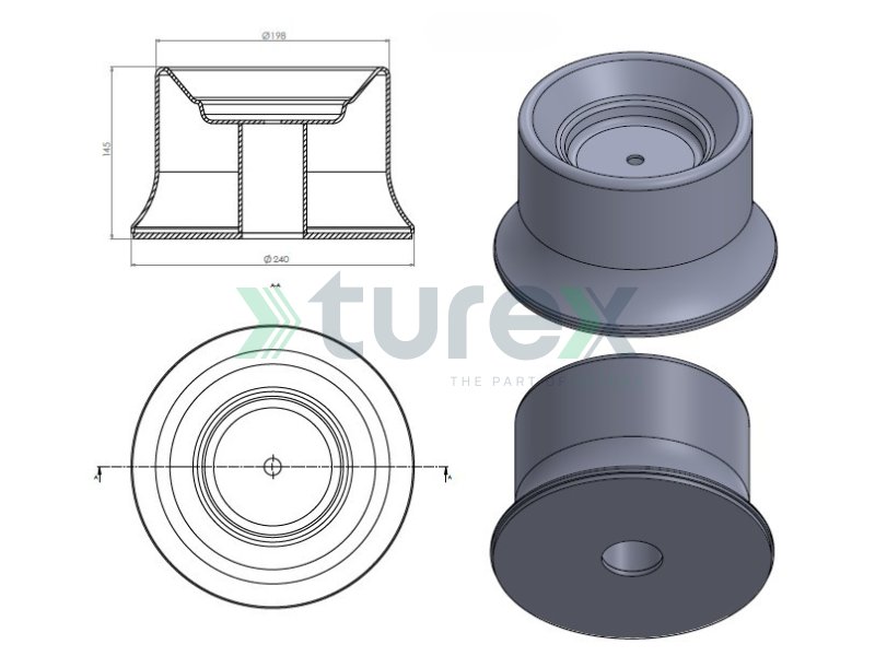 Air Spring Lower Piston