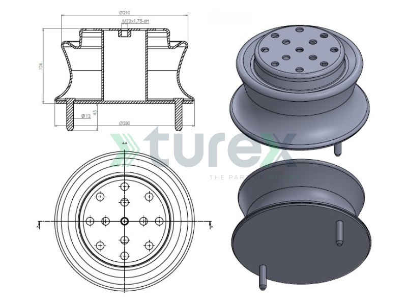 Air Spring Lower Piston