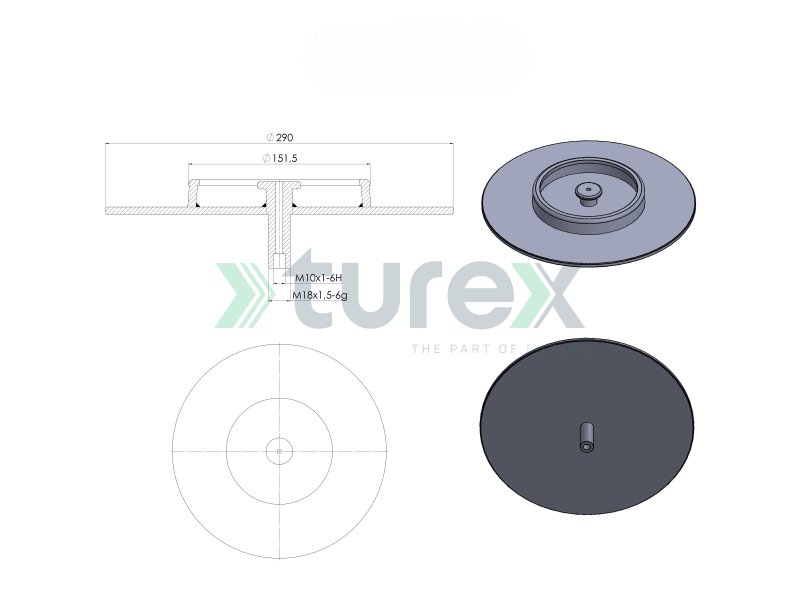 Bmc Air Spring Top Plate (661 Air Spring)