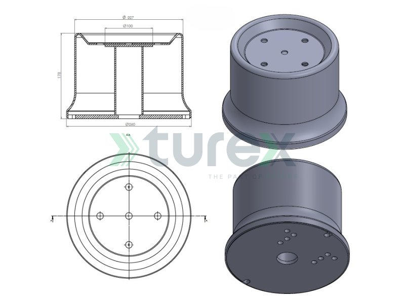 Air Spring Lower Piston