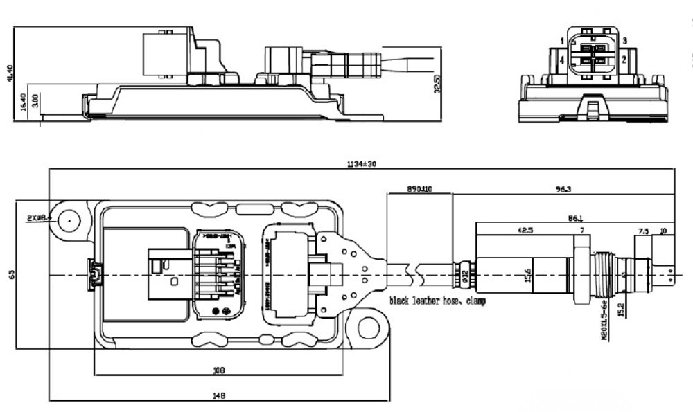Nox Sensor (Post-Catalytic Converter) Daf MX11, 13 Euro 6