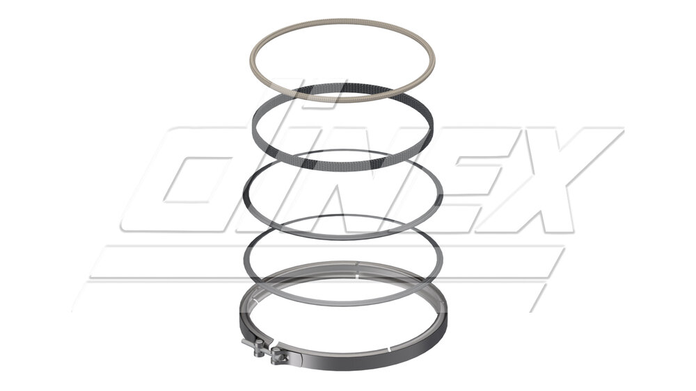 DPF Clamp and Gasket Set Daf Euro 6 MX11