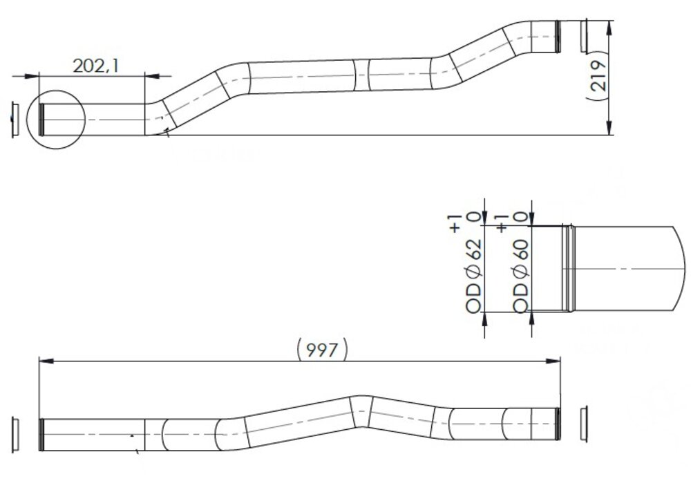 Retarder Cooling Pipe Man Tgs, Tgx, Tga
