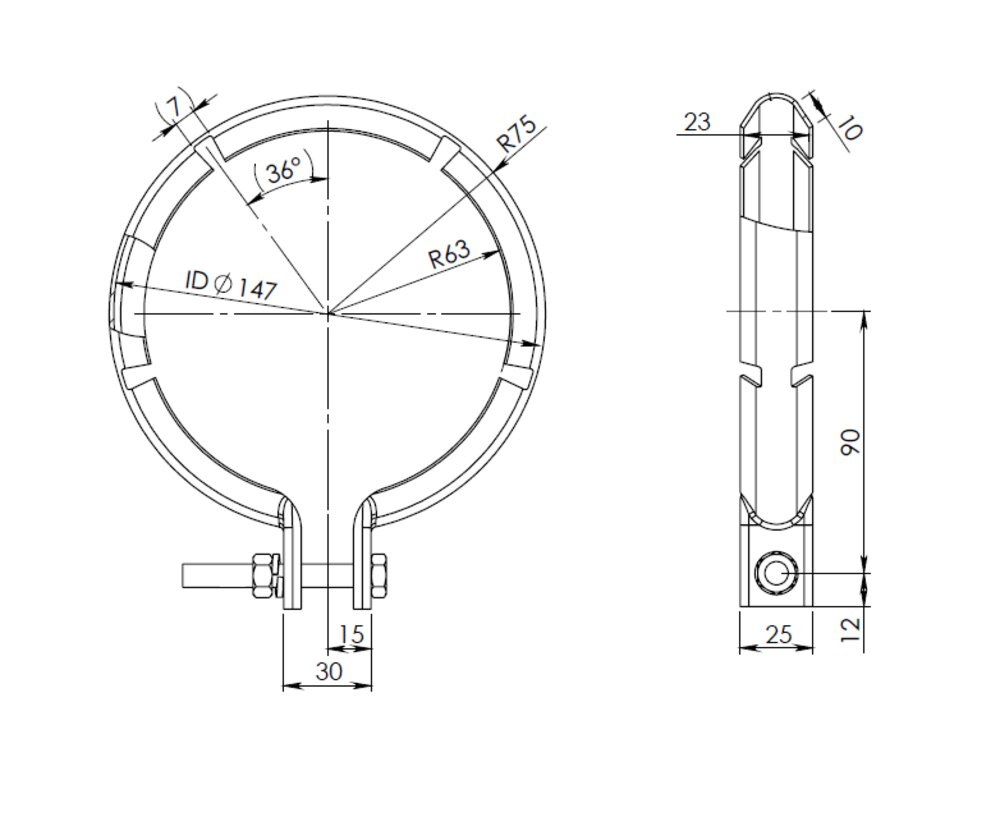 Exhaust Clamp Mercedes