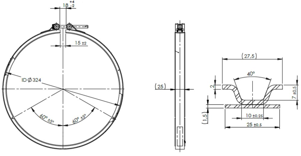 DPF Clamp Mercedes Euro 6