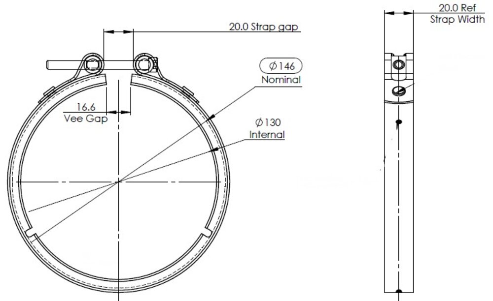 Exhaust Clamp (Silencer) Scania