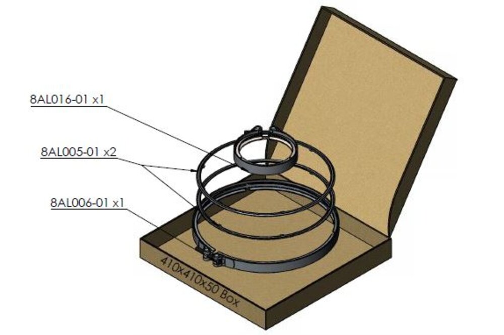 Exhaust Clamp and Gasket Set Renault, Volvo Euro 6